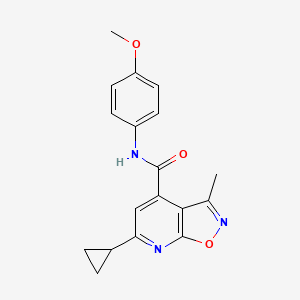 6-cyclopropyl-N-(4-methoxyphenyl)-3-methylisoxazolo[5,4-b]pyridine-4-carboxamide