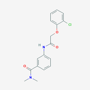 molecular formula C17H17ClN2O3 B4599967 3-{[(2-chlorophenoxy)acetyl]amino}-N,N-dimethylbenzamide 