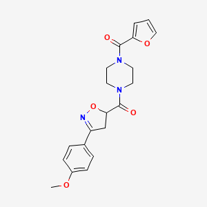 1-(2-furoyl)-4-{[3-(4-methoxyphenyl)-4,5-dihydro-5-isoxazolyl]carbonyl}piperazine