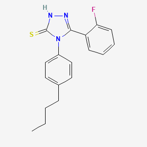 4-(4-butylphenyl)-5-(2-fluorophenyl)-2,4-dihydro-3H-1,2,4-triazole-3-thione