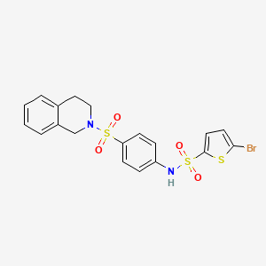 5-bromo-N-[4-(3,4-dihydro-2(1H)-isoquinolinylsulfonyl)phenyl]-2-thiophenesulfonamide