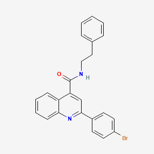 2-(4-bromophenyl)-N-(2-phenylethyl)-4-quinolinecarboxamide