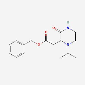 molecular formula C16H22N2O3 B4600033 benzyl (1-isopropyl-3-oxo-2-piperazinyl)acetate 