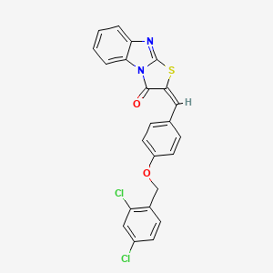 2-{4-[(2,4-dichlorobenzyl)oxy]benzylidene}[1,3]thiazolo[3,2-a]benzimidazol-3(2H)-one