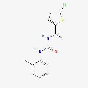 N-[1-(5-chloro-2-thienyl)ethyl]-N'-(2-methylphenyl)urea