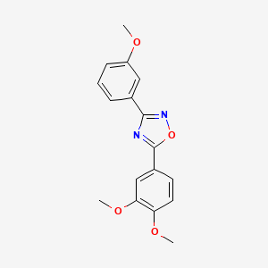 5-(3,4-dimethoxyphenyl)-3-(3-methoxyphenyl)-1,2,4-oxadiazole