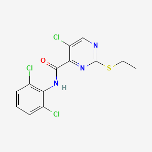 5-chloro-N-(2,6-dichlorophenyl)-2-(ethylthio)-4-pyrimidinecarboxamide