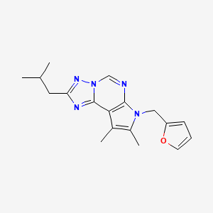 7-(2-furylmethyl)-2-isobutyl-8,9-dimethyl-7H-pyrrolo[3,2-e][1,2,4]triazolo[1,5-c]pyrimidine