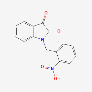 molecular formula C15H10N2O4 B4600221 1-(2-硝基苄基)-1H-吲哚-2,3-二酮 CAS No. 151383-69-6