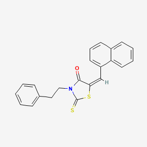 5-(1-naphthylmethylene)-3-(2-phenylethyl)-2-thioxo-1,3-thiazolidin-4-one