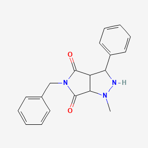 5-benzyl-1-methyl-3-phenyltetrahydropyrrolo[3,4-c]pyrazole-4,6(1H,5H)-dione