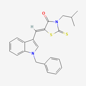 5-[(1-benzyl-1H-indol-3-yl)methylene]-3-isobutyl-2-thioxo-1,3-thiazolidin-4-one