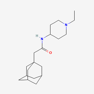 molecular formula C19H32N2O B4600363 2-(1-adamantyl)-N-(1-ethyl-4-piperidinyl)acetamide 