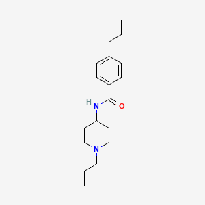 4-propyl-N-(1-propylpiperidin-4-yl)benzamide