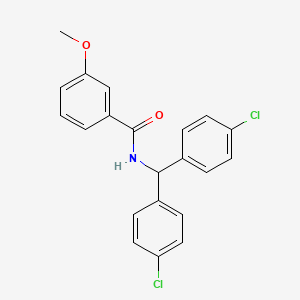 molecular formula C21H17Cl2NO2 B4600411 N-[双(4-氯苯基)甲基]-3-甲氧基苯甲酰胺 