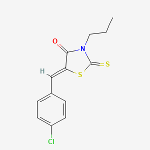 5-(4-chlorobenzylidene)-3-propyl-2-thioxo-1,3-thiazolidin-4-one