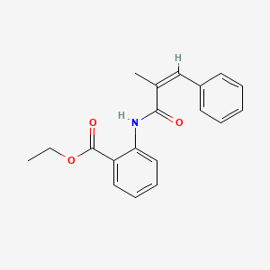 ethyl 2-{[(2E)-2-methyl-3-phenylprop-2-enoyl]amino}benzoate