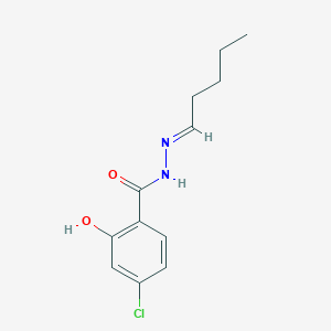 molecular formula C12H15ClN2O2 B4600504 4-氯-2-羟基-N'-戊烯基苯甲酰肼 