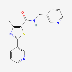 4-METHYL-2-(PYRIDIN-3-YL)-N-[(PYRIDIN-3-YL)METHYL]-1,3-THIAZOLE-5-CARBOXAMIDE