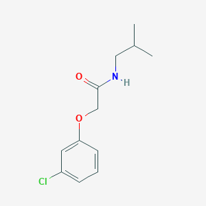 molecular formula C12H16ClNO2 B4600516 2-(3-氯苯氧基)-N-异丁基乙酰胺 