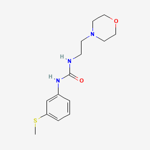 molecular formula C14H21N3O2S B4600530 N-[3-(甲硫基)苯基]-N'-[2-(4-吗啉基)乙基]脲 