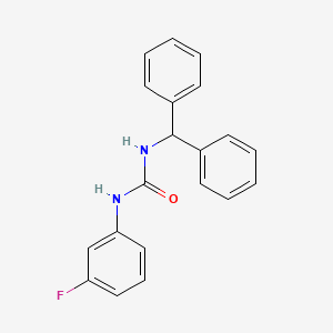 molecular formula C20H17FN2O B4600541 N-BENZHYDRYL-N'-(3-FLUOROPHENYL)UREA 