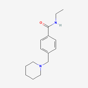 molecular formula C15H22N2O B4600557 N-ethyl-4-(1-piperidinylmethyl)benzamide 