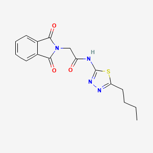 N-(5-butyl-1,3,4-thiadiazol-2-yl)-2-(1,3-dioxo-1,3-dihydro-2H-isoindol-2-yl)acetamide