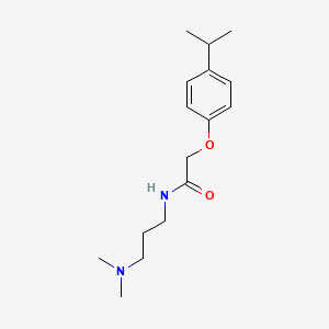 molecular formula C16H26N2O2 B4600641 N-[3-(dimethylamino)propyl]-2-(4-isopropylphenoxy)acetamide 