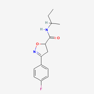 N-(sec-butyl)-3-(4-fluorophenyl)-4,5-dihydro-5-isoxazolecarboxamide