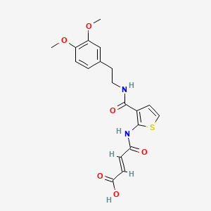 4-{[3-({[2-(3,4-dimethoxyphenyl)ethyl]amino}carbonyl)-2-thienyl]amino}-4-oxo-2-butenoic acid