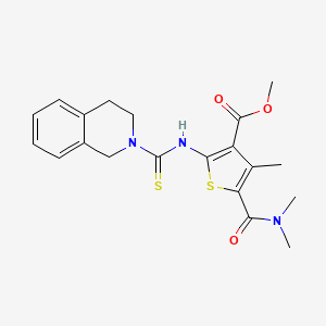 methyl 2-[(3,4-dihydro-2(1H)-isoquinolinylcarbonothioyl)amino]-5-[(dimethylamino)carbonyl]-4-methyl-3-thiophenecarboxylate