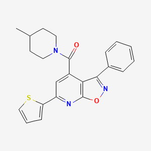 (4-METHYLPIPERIDINO)[3-PHENYL-6-(2-THIENYL)ISOXAZOLO[5,4-B]PYRIDIN-4-YL]METHANONE