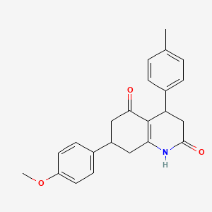 7-(4-methoxyphenyl)-4-(4-methylphenyl)-4,6,7,8-tetrahydroquinoline-2,5(1H,3H)-dione