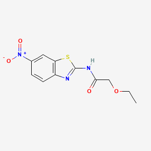 molecular formula C11H11N3O4S B4600751 2-ethoxy-N-(6-nitro-1,3-benzothiazol-2-yl)acetamide 