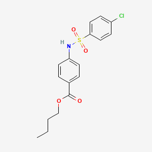 butyl 4-{[(4-chlorophenyl)sulfonyl]amino}benzoate