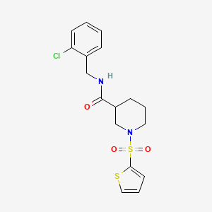 N-(2-chlorobenzyl)-1-(2-thienylsulfonyl)-3-piperidinecarboxamide