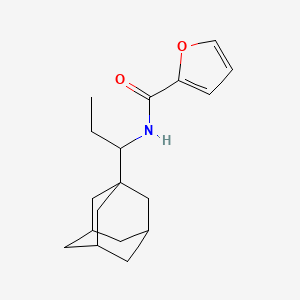 molecular formula C18H25NO2 B4600770 N-[1-(tricyclo[3.3.1.1~3,7~]dec-1-yl)propyl]furan-2-carboxamide 