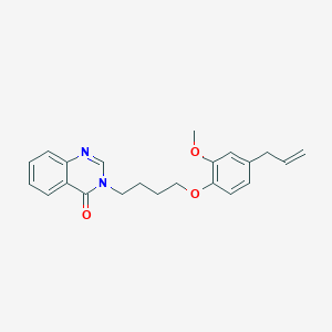 molecular formula C22H24N2O3 B4600800 3-[4-(4-allyl-2-methoxyphenoxy)butyl]-4(3H)-quinazolinone 