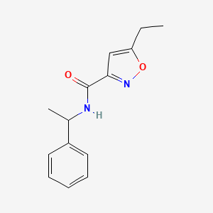 5-ethyl-N-(1-phenylethyl)-3-isoxazolecarboxamide