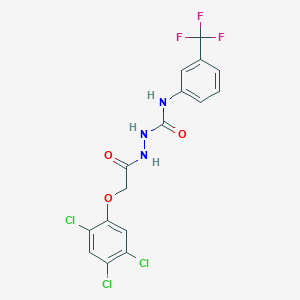 2-[(2,4,5-trichlorophenoxy)acetyl]-N-[3-(trifluoromethyl)phenyl]hydrazinecarboxamide