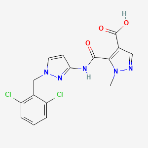 5-({[1-(2,6-dichlorobenzyl)-1H-pyrazol-3-yl]amino}carbonyl)-1-methyl-1H-pyrazole-4-carboxylic acid