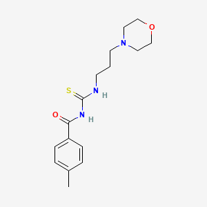 4-methyl-N-({[3-(4-morpholinyl)propyl]amino}carbonothioyl)benzamide