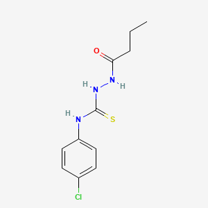 2-butyryl-N-(4-chlorophenyl)hydrazinecarbothioamide