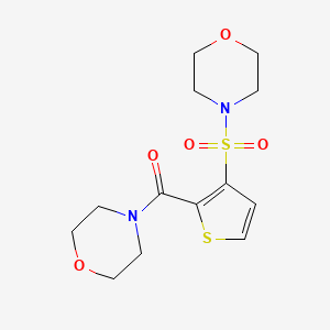 4-{[2-(MORPHOLINE-4-CARBONYL)THIOPHEN-3-YL]SULFONYL}MORPHOLINE