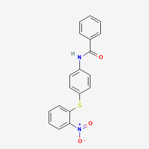 N-[4-(2-nitrophenyl)sulfanylphenyl]benzamide