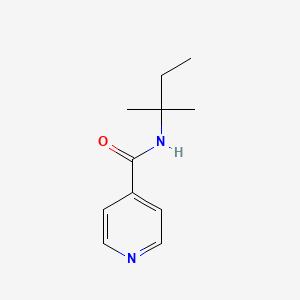 molecular formula C11H16N2O B4600998 N-(1,1-dimethylpropyl)isonicotinamide 