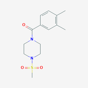 (3,4-DIMETHYLPHENYL)[4-(METHYLSULFONYL)PIPERAZINO]METHANONE