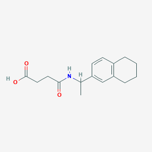 molecular formula C16H21NO3 B4601042 4-Oxo-4-{[1-(5,6,7,8-tetrahydro-2-naphthalenyl)ethyl]amino}butanoic acid, AldrichCPR 