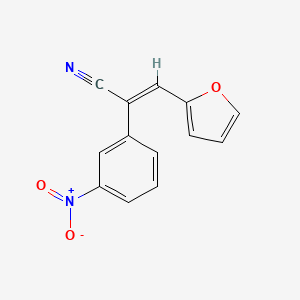 molecular formula C13H8N2O3 B4601098 (E)-3-(furan-2-yl)-2-(3-nitrophenyl)prop-2-enenitrile 